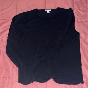 Plain black dressy sweater